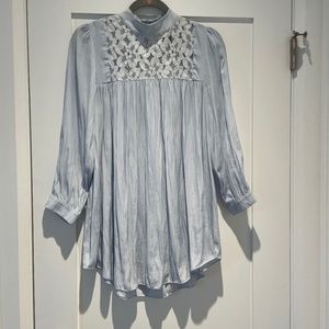 Elegant Classy Blue Women's Top